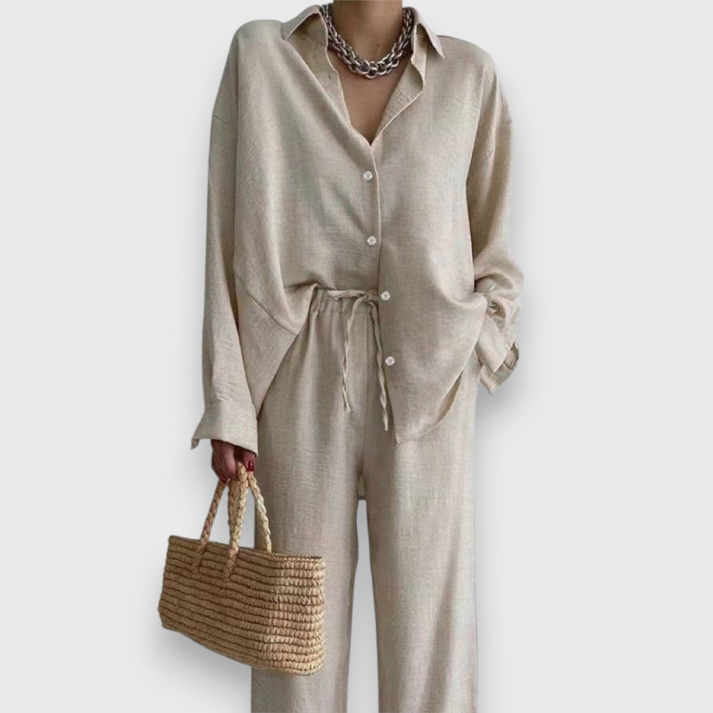 Luisa – Sommer-Set mit Bluse und weiter Hose