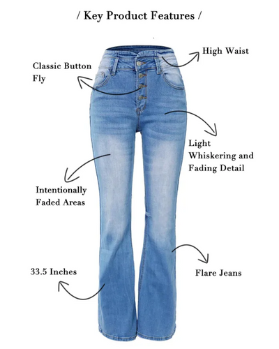 Demi™ - Sexy Strumpfjeans mit hoher Taille