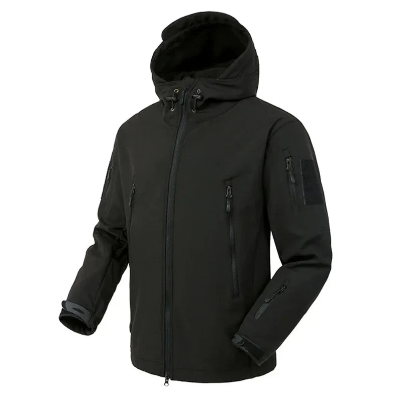 Herren Outdoor Wanderjacke mit Fleece-Futter Wasserdicht