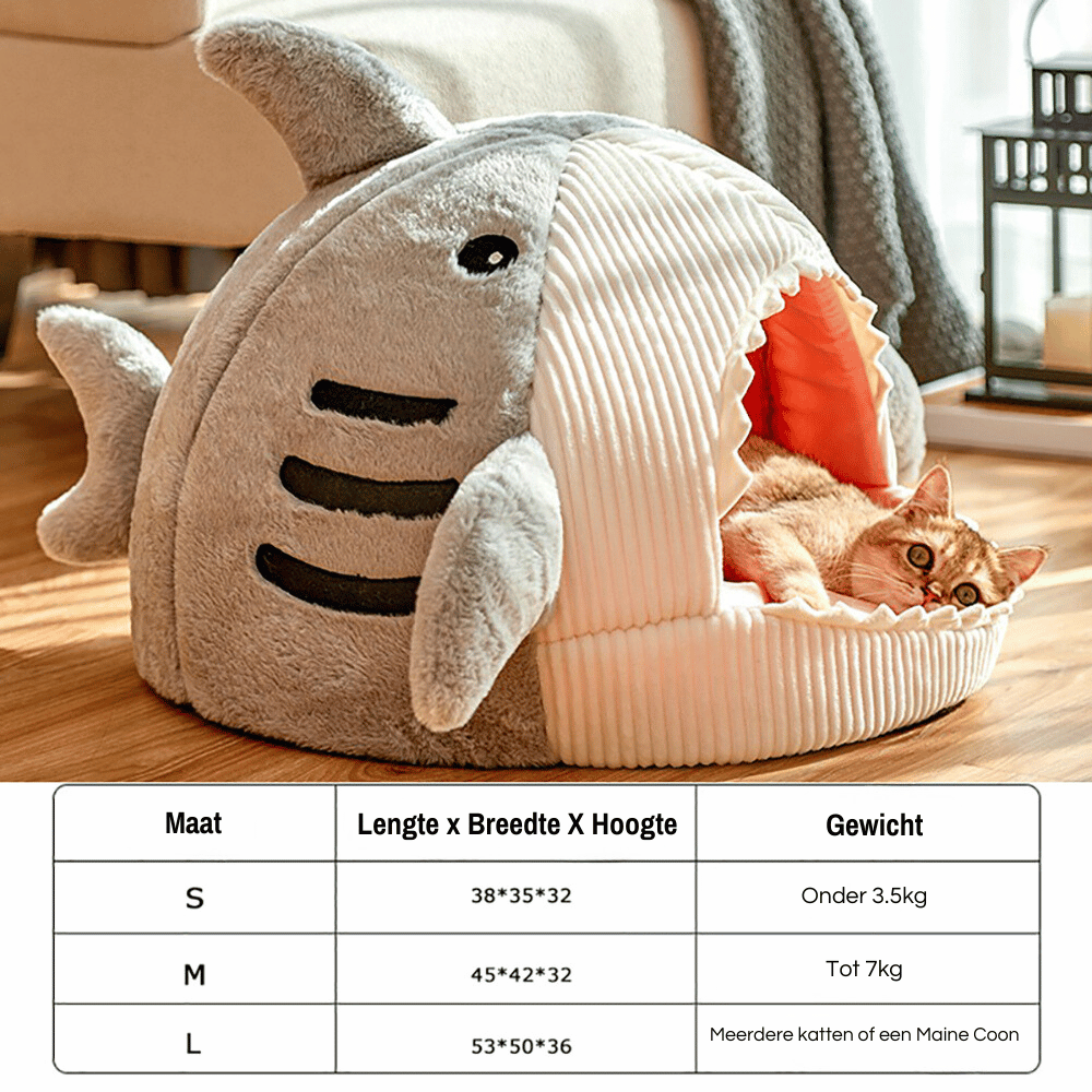 Katzenstyle | Stilvolles Haaien-Katzenhaus für gemütliche Rückzugsorte