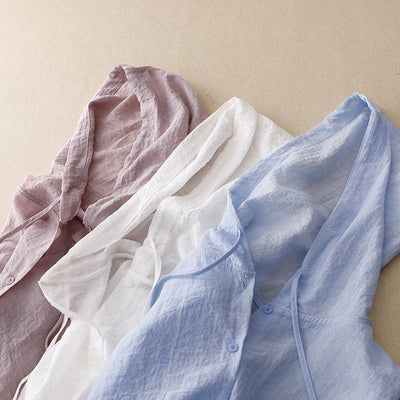 VICTORIA LEINEN-KAPUZENPULLOVER FÜR DAMEN