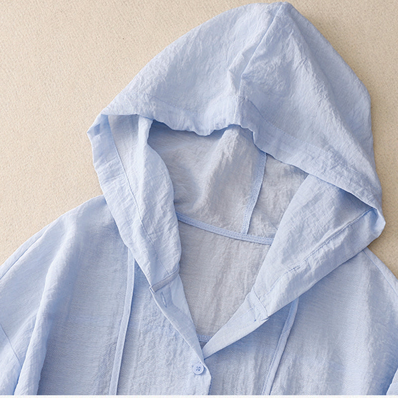 VICTORIA LEINEN-KAPUZENPULLOVER FÜR DAMEN