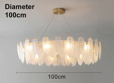 Feather™ - Luxuriöse Pendelleuchte mit Glasfedern
