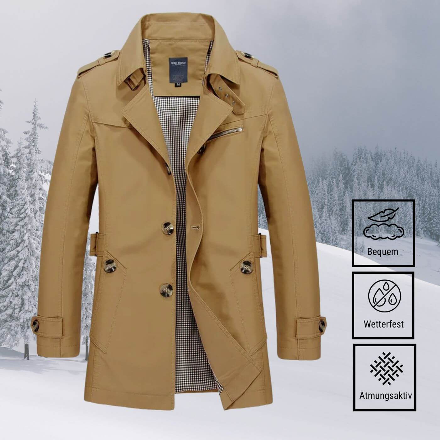 Niklas™ - Wetterfeste Winterjacke für Herren