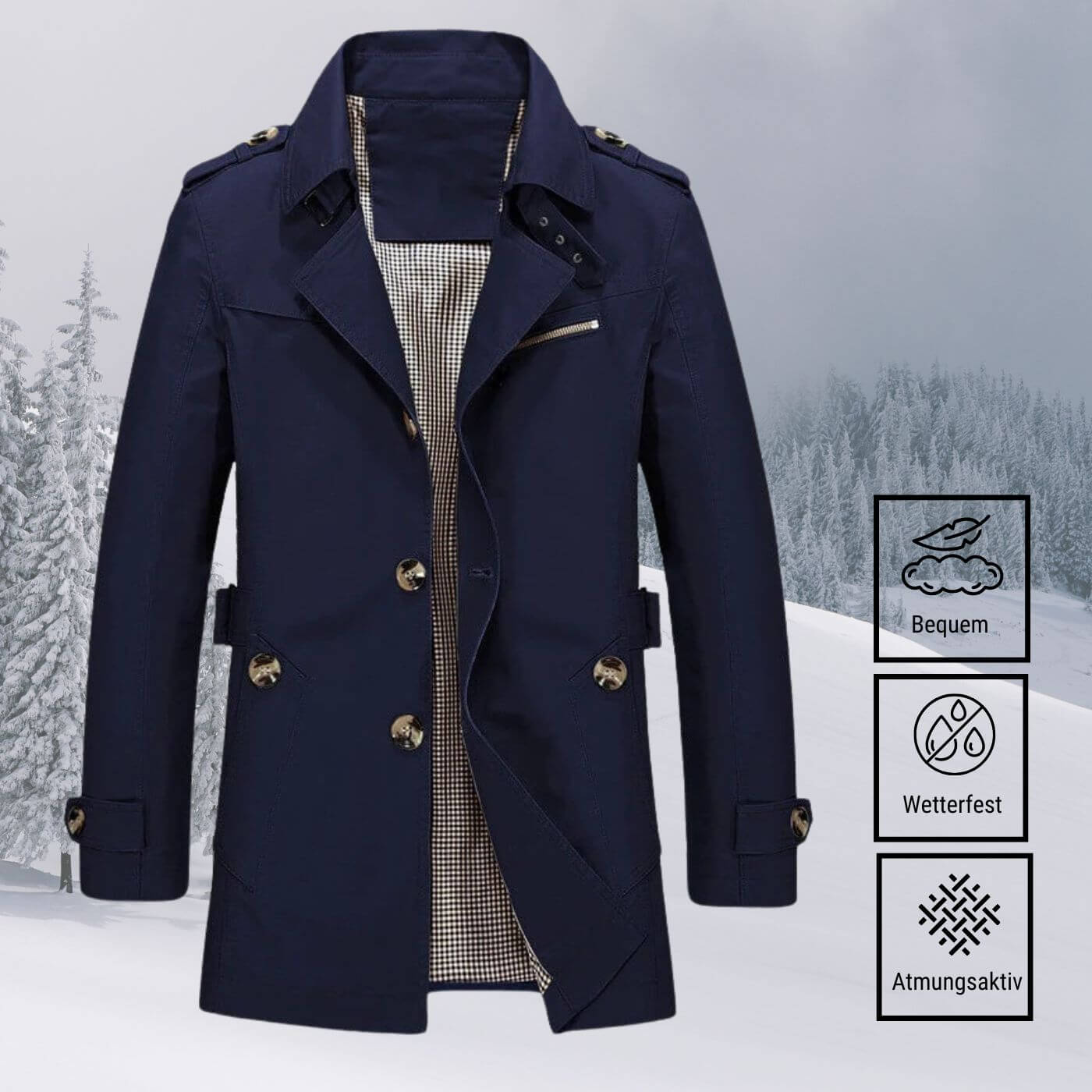 Niklas™ - Wetterfeste Winterjacke für Herren