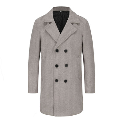 Herren eleganter Woll-Trenchcoat Aliams