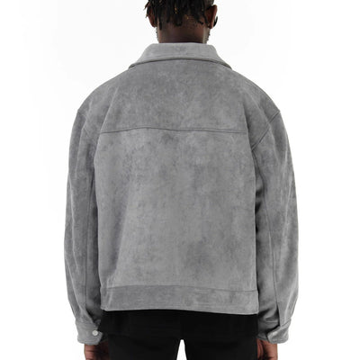 Herren Kunstlederjacke im modernen Look mit praktischen Taschen Aliams