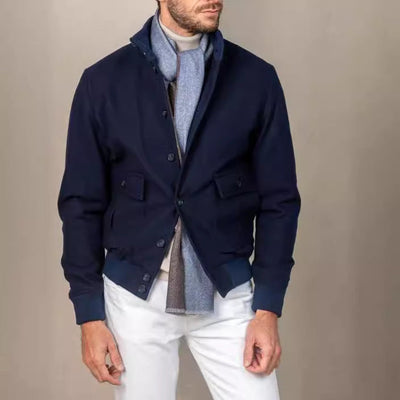 Herren elegante Utilityjacke mit praktischen Taschen und modischem Schnitt Aliams