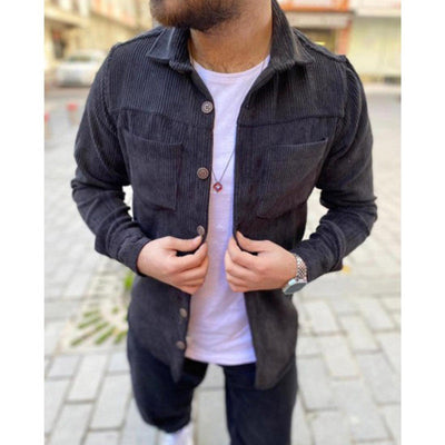 Herren lässige Cordjacke Aliams