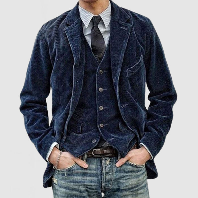 Winterjacke Herren Set Blazer Weste | Vielseitig