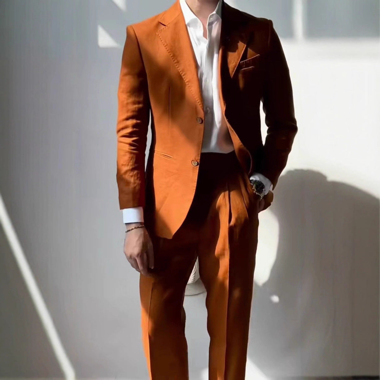 Herren eleganter Anzug im modernen Schnitt Aliams