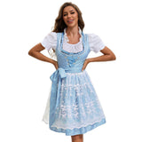 753870 Blau (Oberteil+Rock+Schürze+Schleife)