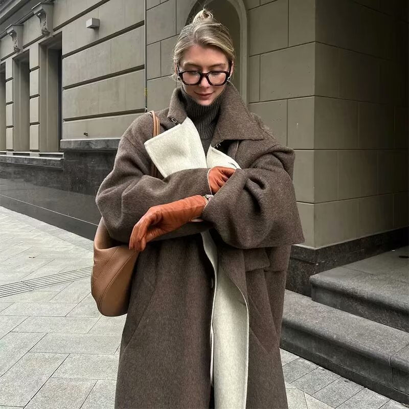 Beila | Trenchcoat mit Bindegürtel und Taschen