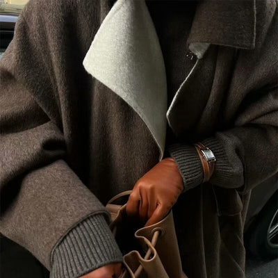 Beila | Trenchcoat mit Bindegürtel und Taschen