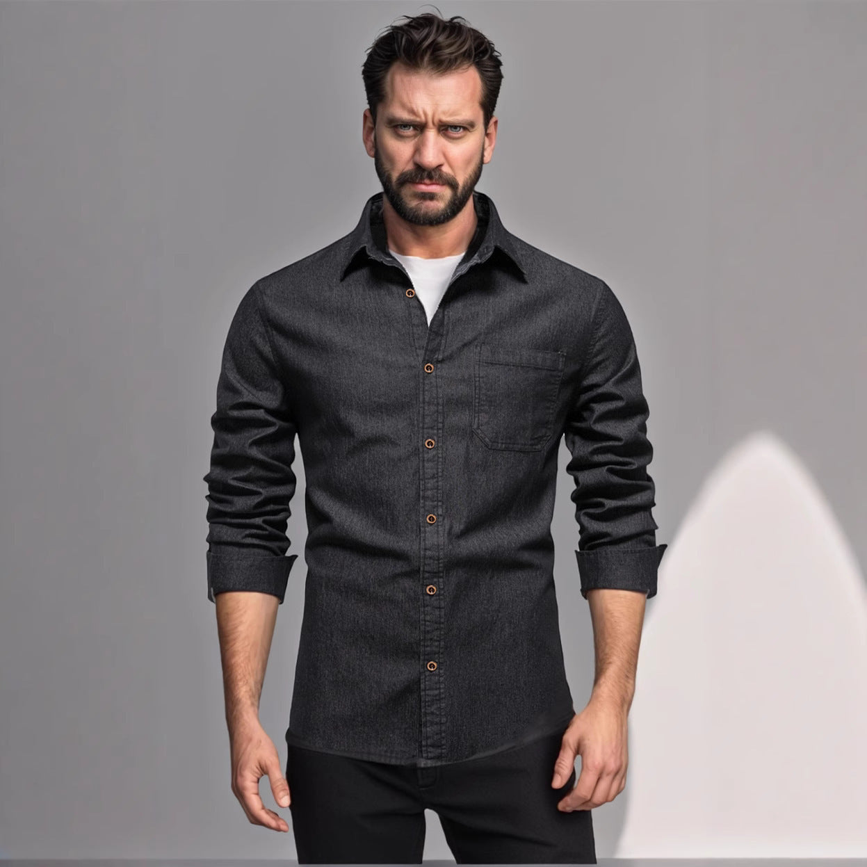 Herren Denim Hemd Aliams