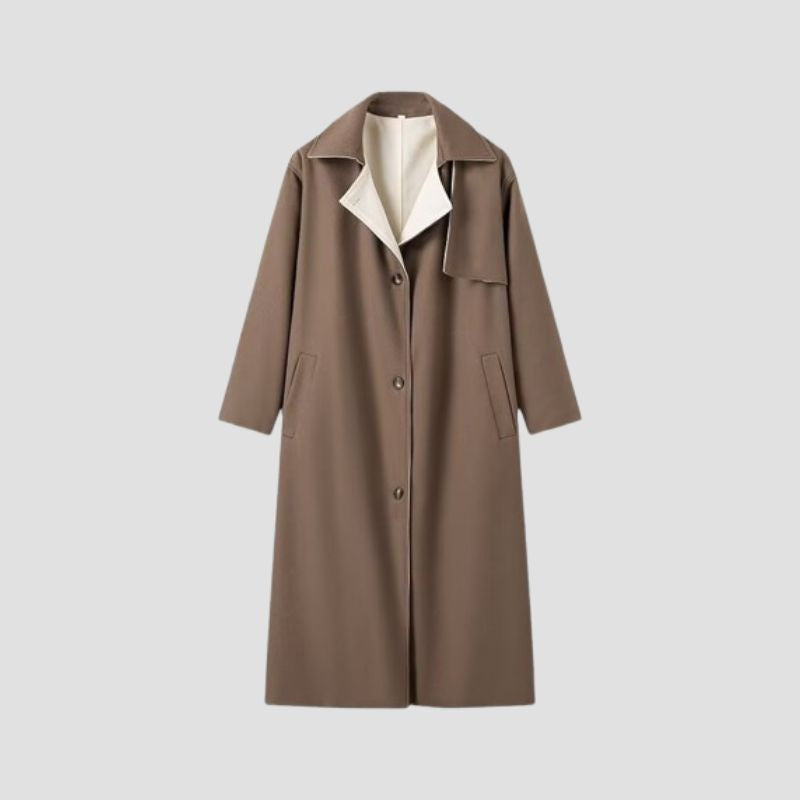Beila | Trenchcoat mit Bindegürtel und Taschen