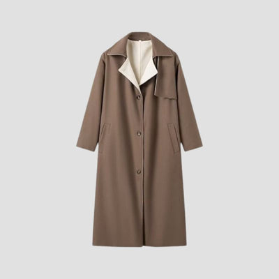 Beila | Trenchcoat mit Bindegürtel und Taschen