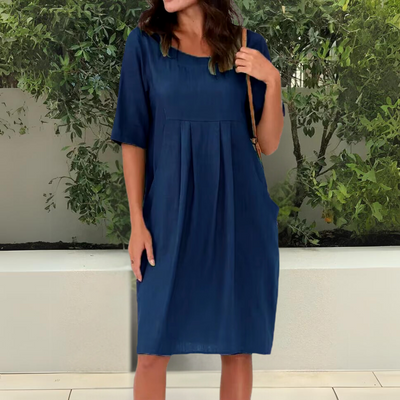 Harper™ - Stilvolles, Bequemes Sommerkleid mit Tasche