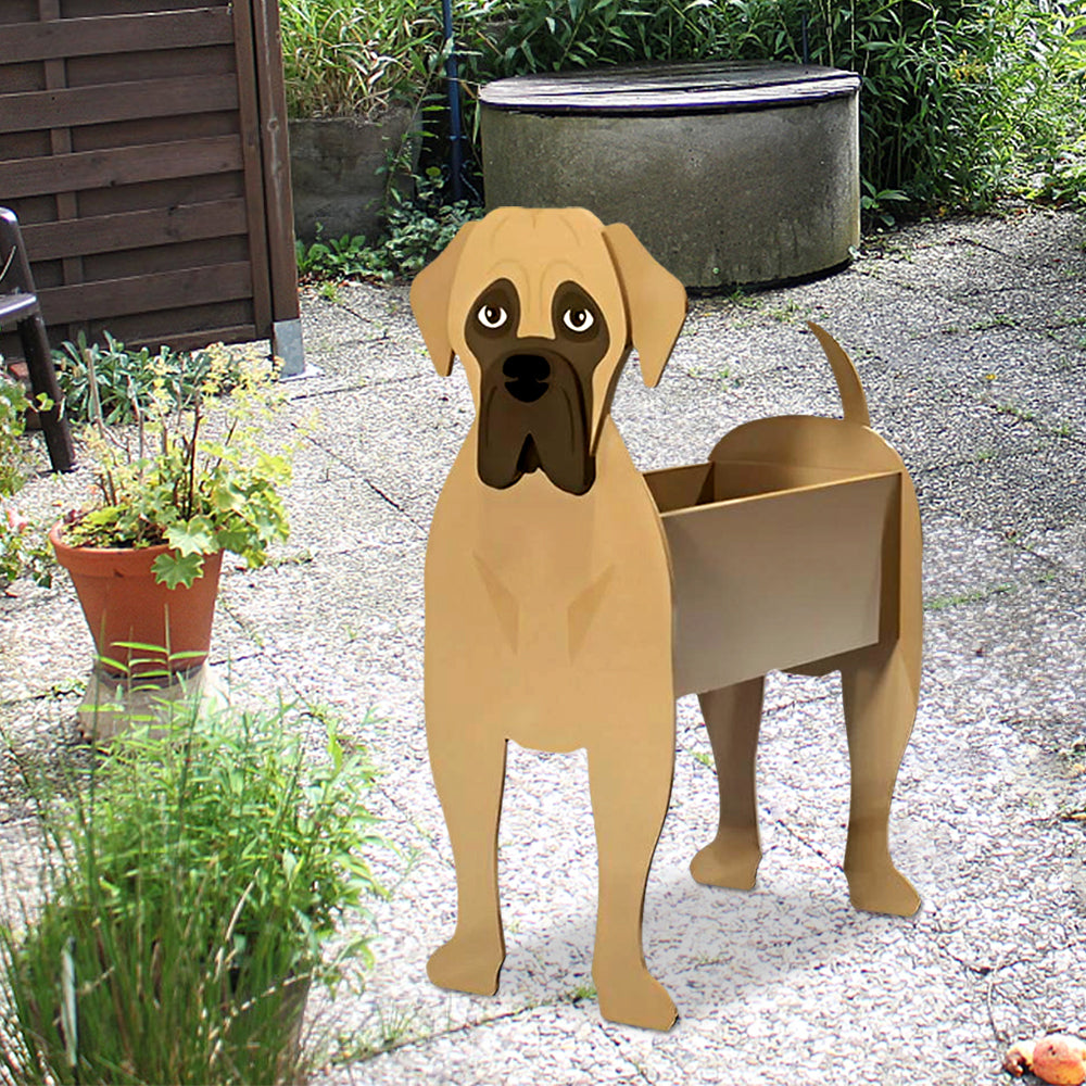 Bullmastiff Flower Pot