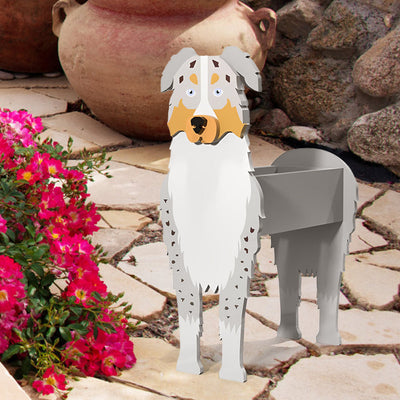 Australian Shepherd Planter Pot