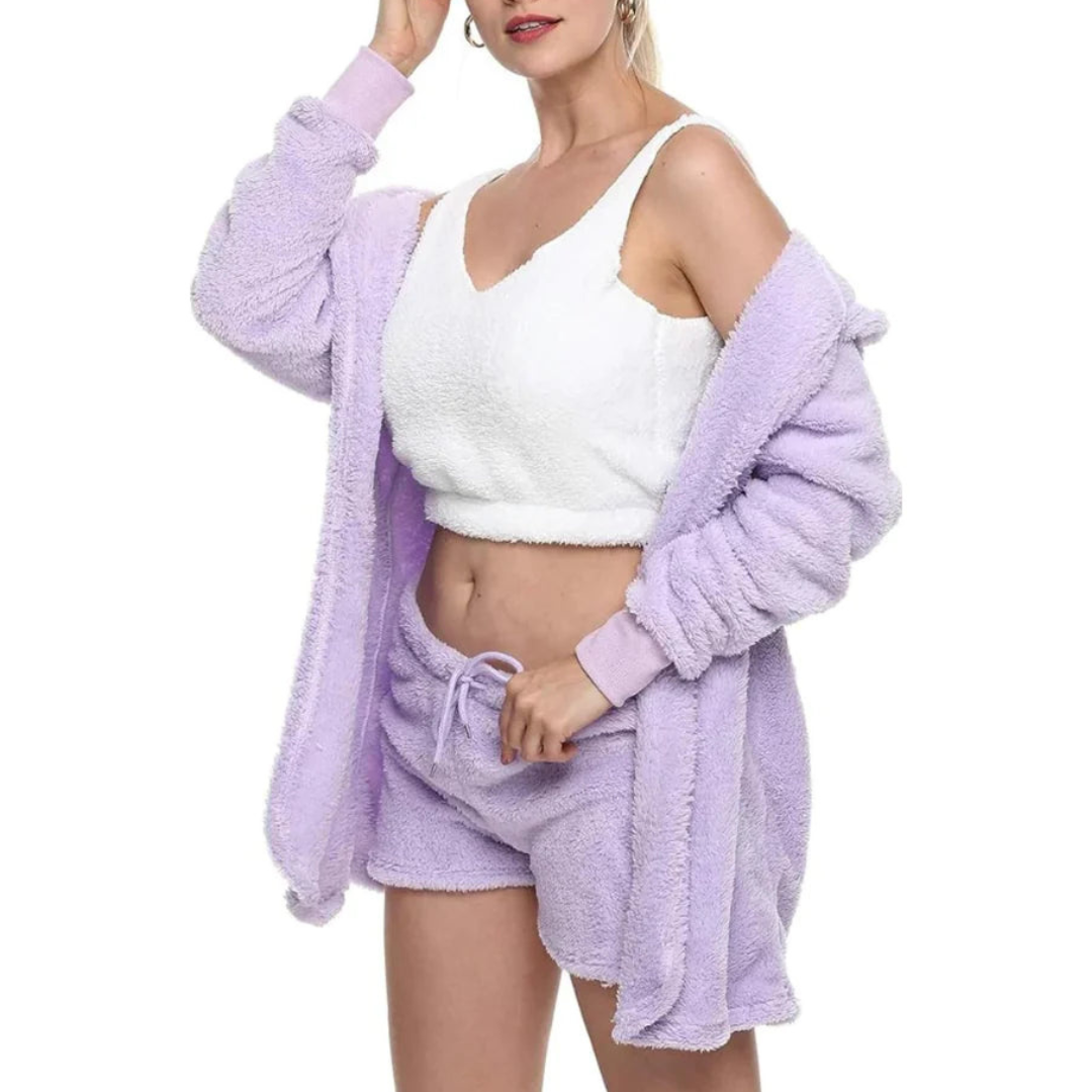 Kuscheliges zweiteiliges Damen-Strickset für den Winter