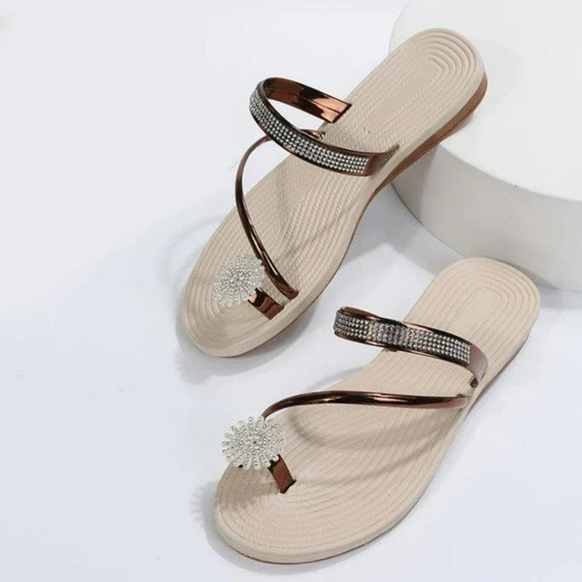 Natalie® | Sandalen mit Schneeflockenmuster