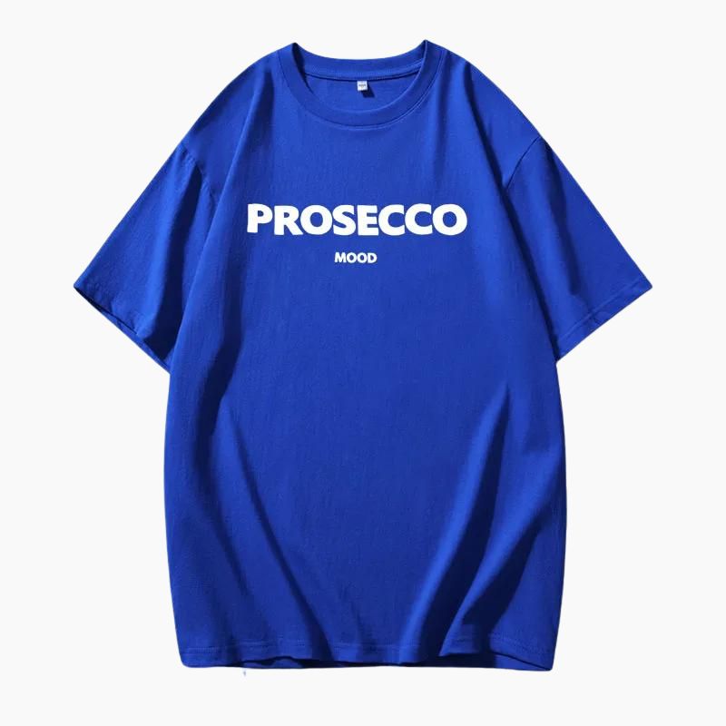 Poppy | Modisches Prosecco Print Oversized T Shirt