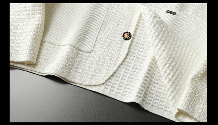 Eleganter Herren Jacquard Blazer mit Strukturmuster