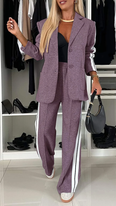 Damen Blazer aus Baumwolle mit langen Ärmeln - Eleganter Business Look