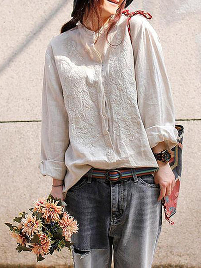 Novalie | Lose Leinenhemd für entspannte Tage