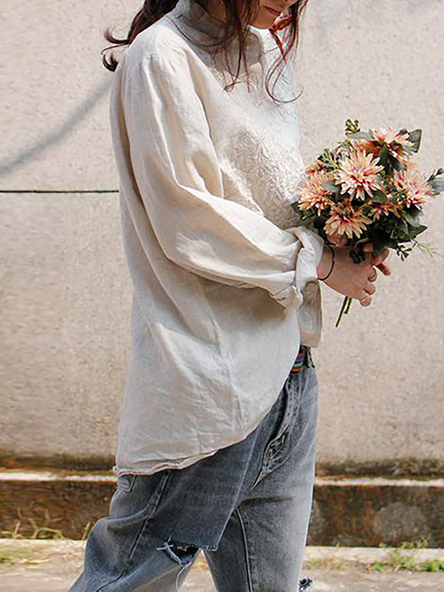 Novalie | Lose Leinenhemd für entspannte Tage