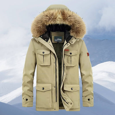 Richard™ - Winterjacke mit Fellkapuze