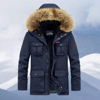 Richard™ - Winterjacke mit Fellkapuze