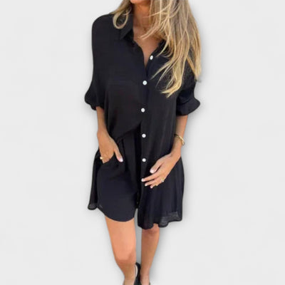 Serine – Zweiteiliges Sommer-Set mit Oversize-Bluse
