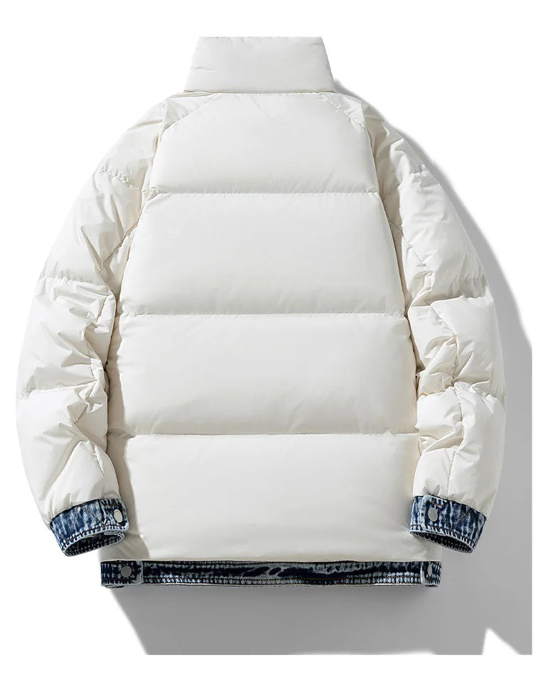 Stonehaven | Gefütterte Daunenjacke aus robustem Denim