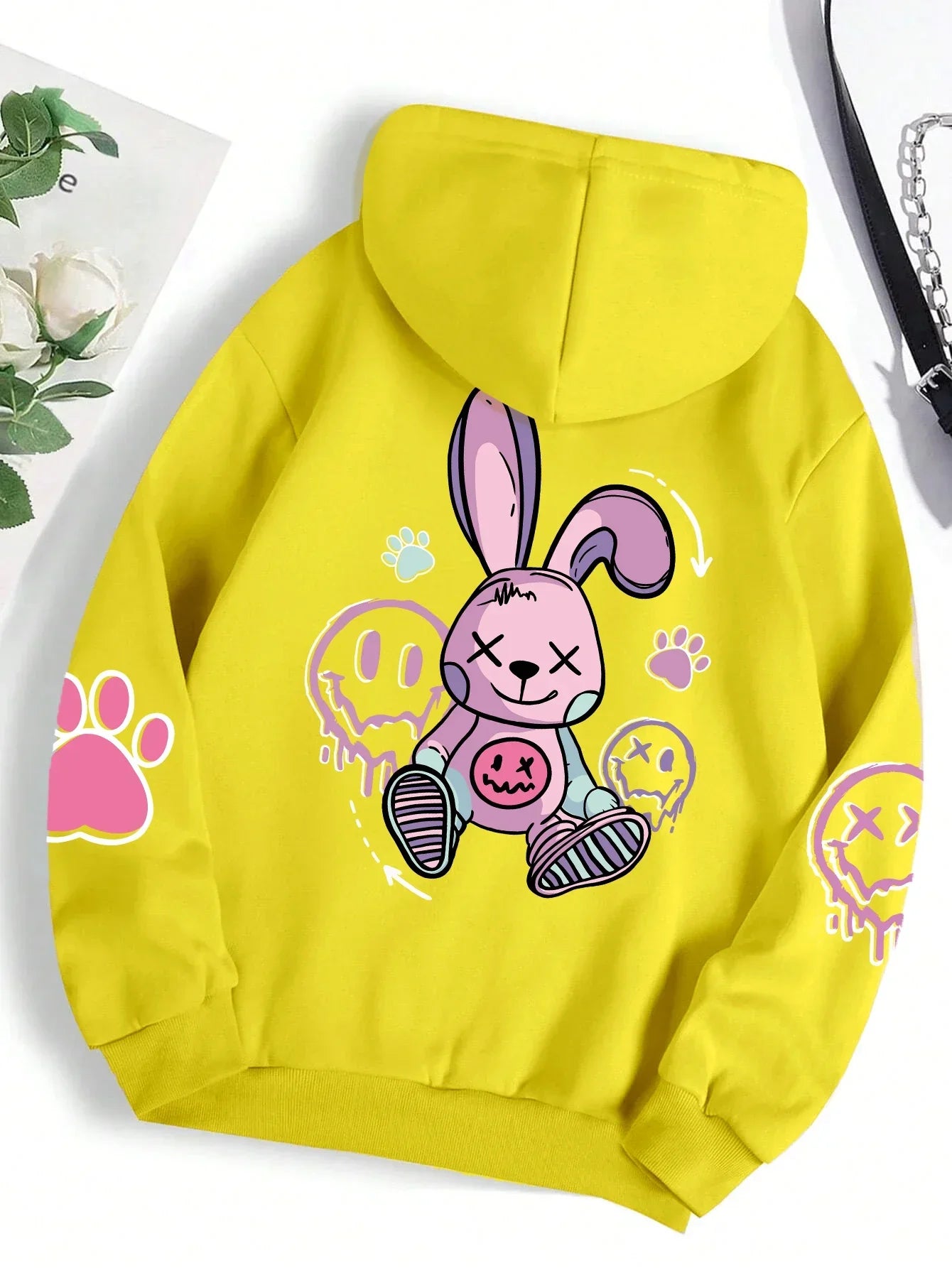 Zoe™ – Kawaii Rebel Bunny Hoodie