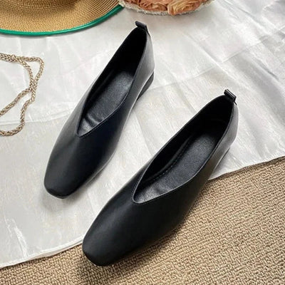 Estelle - Retro-Schuhe mit quadratischer Zehe