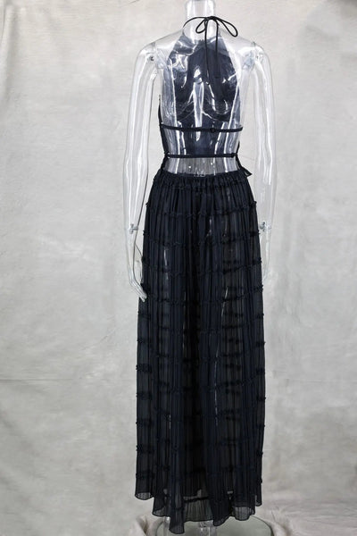 AVA - Langer Faltenrock Set