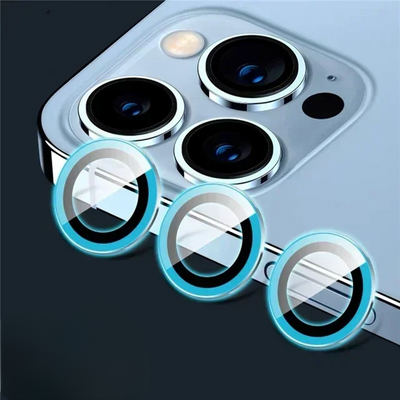 3 Stück Metall-Linsenschutzglas für iPhone