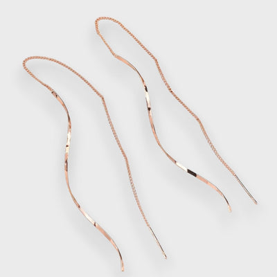 Elwira – Lange Ohrringe mit Wellenform