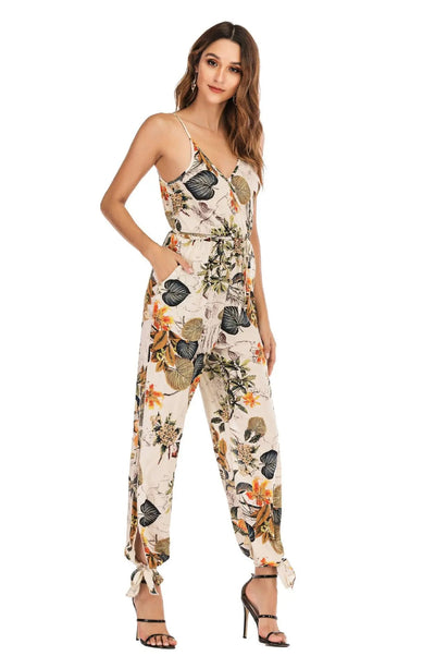 ELISHA - Jumpsuit mit Blumenmuster und hoher Taille
