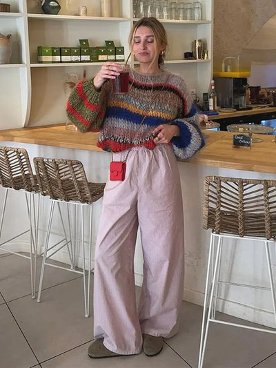 Bertha - Bunter Langarmpullover