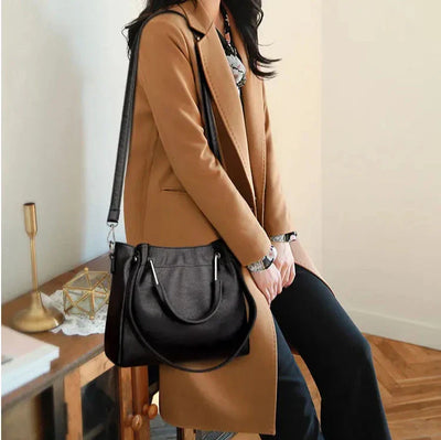 Ella | Eimertasche aus Leder im stilvollen Retrodesign