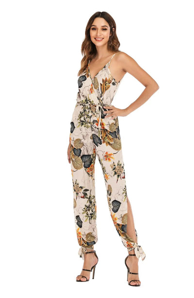 ELISHA - Jumpsuit mit Blumenmuster und hoher Taille