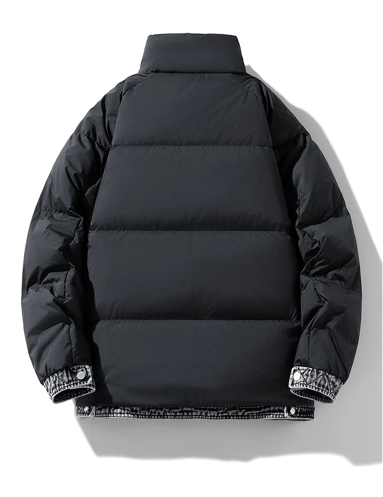 Stonehaven | Gefütterte Daunenjacke aus robustem Denim