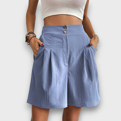 Elvyna – Weite Shorts mit Faltenbund