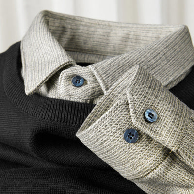 Edgar | Zweifarbiges Hemd aus hochwertiger Wolle