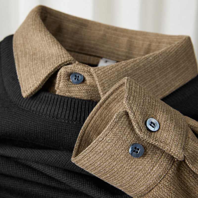 Edgar | Zweifarbiges Hemd aus hochwertiger Wolle