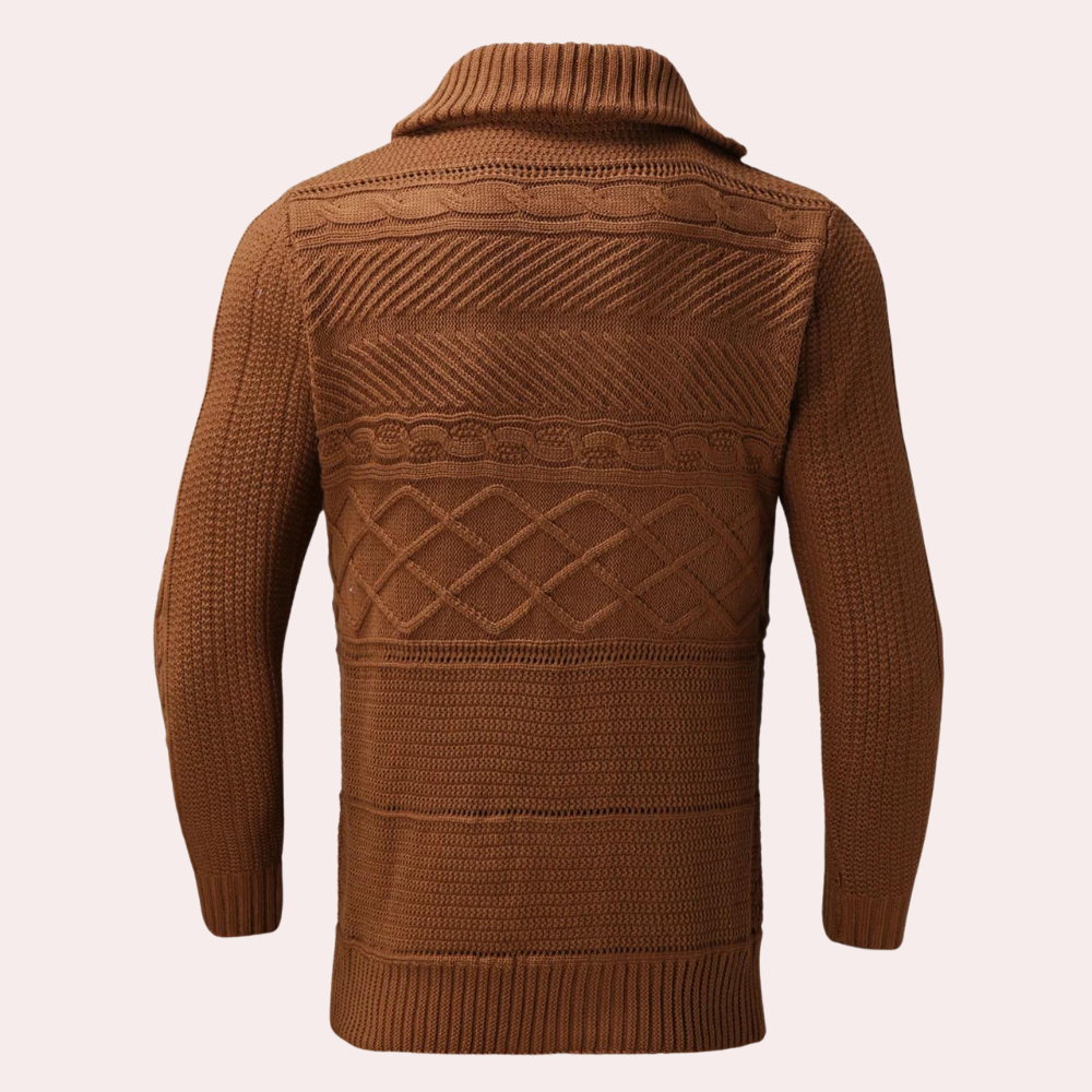 Klassischer Herren Rollkragenpullover aus Merinowolle