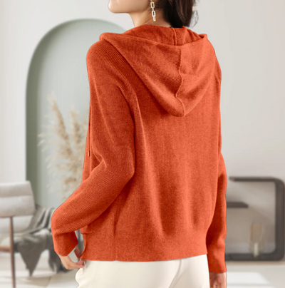 JENICA | Lässiger Kapuzenpulli in Strickoptik